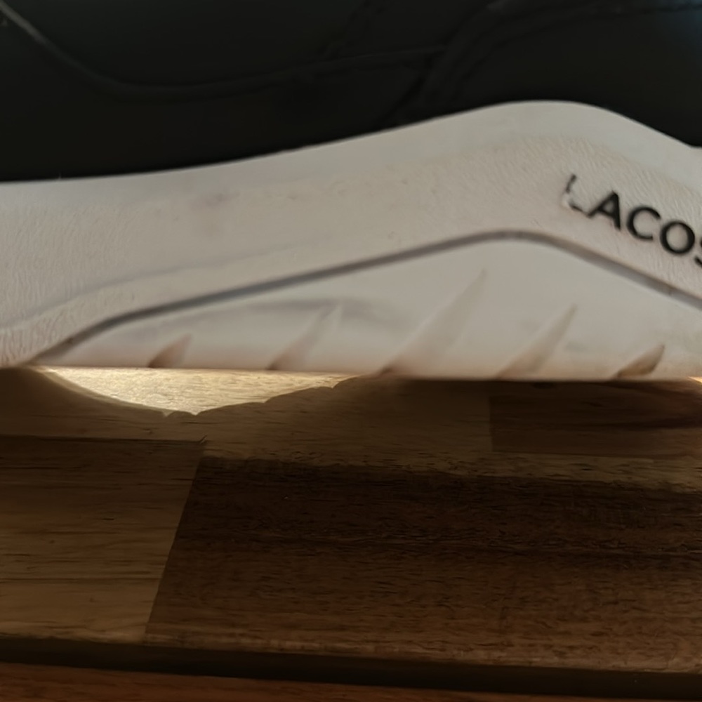 Lacoste | Men’s Game Advanced Luxe Leather & Synthetic Sneakers | Size 9.5 - Picture 7 of 12